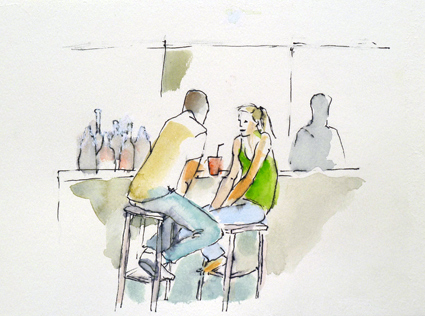beim Cocktail